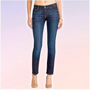 7‎ For All Mankind The Slim Cigarette Medium Wash Skinny Jeans Size 25